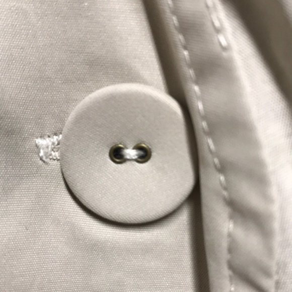 NWT SAKS FIFTH AVENUE Ruffle-Trimmed Trench Coat - Picture 6 of 6